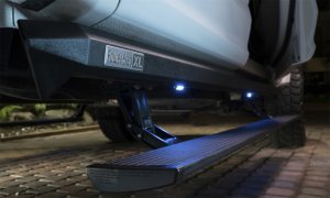Chevrolet Silverado Running Board - AMP Research - PowerStep XL, Electric, 3 Inch Additional Drop - Black - `22-`26